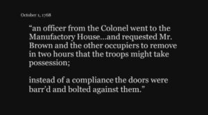 Lecture: Occupying Boston 1768