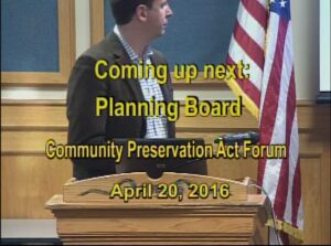 Planning Board CPA Forum 4.20.16