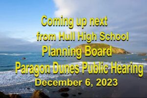 Planning Board Paragon Dunes Hearing 12.6.23